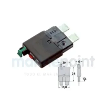 6A Resettable Fuse for Marine Electrical Systems - 090231 product image