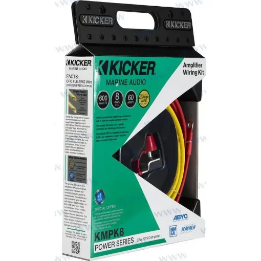 Kicker 8AWG Amplifier Installation Kit - KA47KMPK8 product image