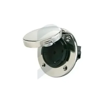 Stainless Steel Waterproof Schuko AC16 Socket - 099849 product image