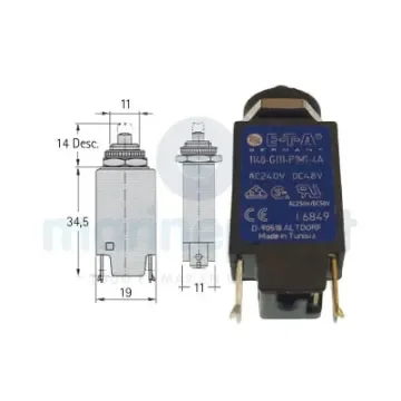 ETA 10 Ah Magnetic Circuit Breaker - GS11468 product image