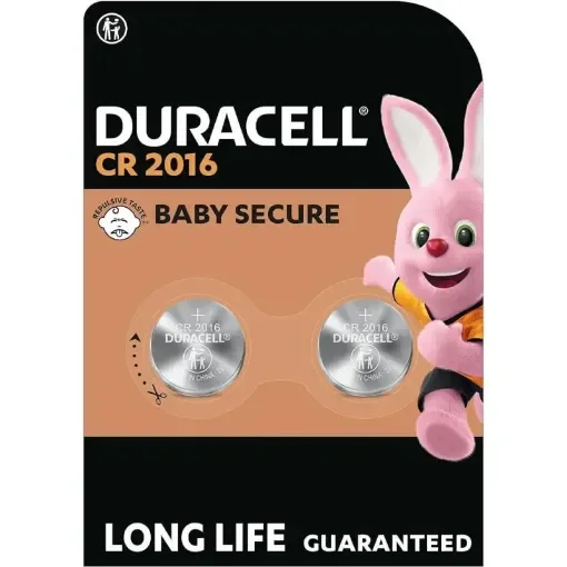 Duracell CR2016 Lithium Button Batteries 3V - 020607 product image