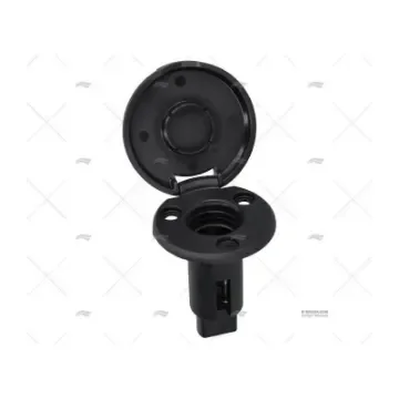 Attwood - Black Round 2-Pin Base for Electrical Connections - 90891005 product image