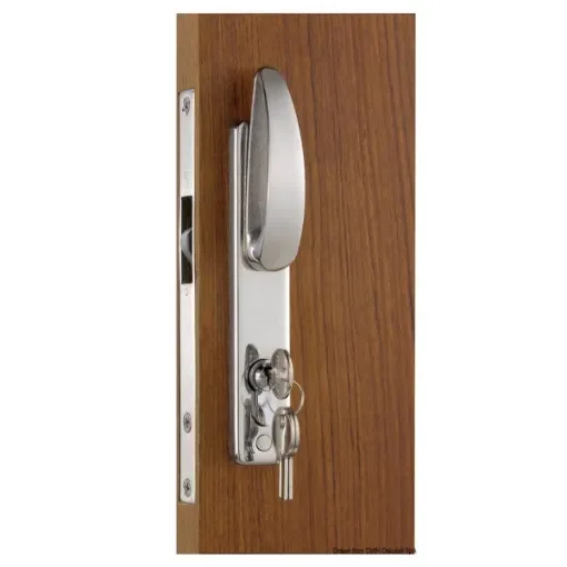 <p>Osculati Seaworld 38.128.24 Marine Grade Stainless Steel Door Lock Set for Boats and Yachts</p> product image