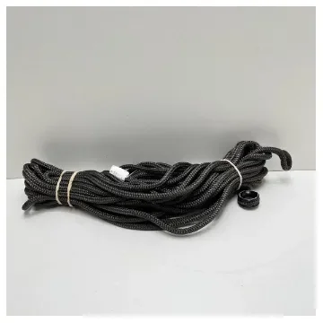 Lancelin Black-Grey Marine Rope 1551A3346Y - Durable, Saltwater Resistant Nautical Rope with Aluminum Ring product image