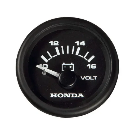 Honda Marine Analog Voltmeter 10-16V for Battery Monitoring - Durable Boat Voltage Meter - 72381F product image
