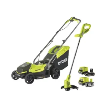 Ryobi - 18V One+ Push Mower with Batteries & Trimmer - 5133004451-5133005090 product image