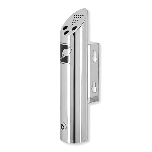 Smoking - Chrome Outdoor Wall Ashtray product image