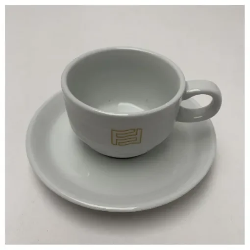 <div>Ferretti Premium Porcelain Coffee Cup and Saucer Set – Durable, Marine-Grade Tableware by Tognana - 65551</div> product image