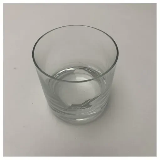 <div>CRN Classic Marine Drinking Glass - Durable Clear Glass with Chrome CRN Logo for Nautical Use</div> product image