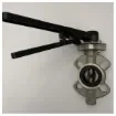 Stainless Steel Wafer Butterfly Valve DN40 PN6 with Lever Handle for Marine and Industrial Use product image