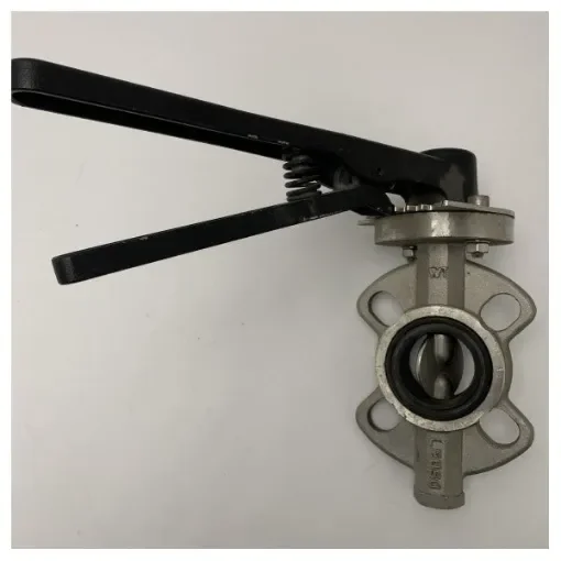 Stainless Steel Wafer Butterfly Valve DN40 PN6 with Lever Handle for Marine and Industrial Use product image