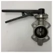 Stainless Steel 316 Wafer Butterfly Valve DN50 with Lever Handle for Marine Applications product image