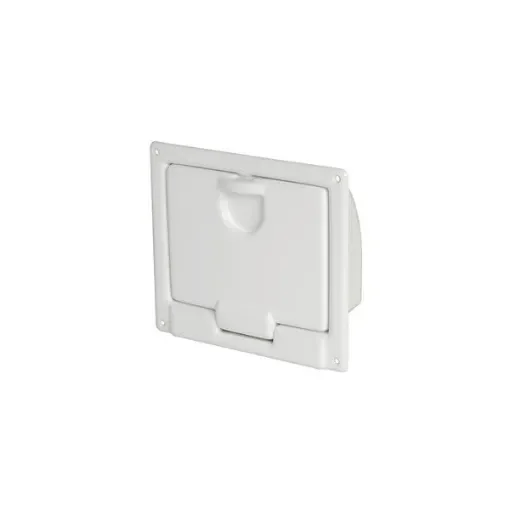 <div>Osculati Durable Waterproof Marine Plastic Storage Box with Door for Boats and Yachts 220 x 195 x 70 mm - 20.023.00</div> product image