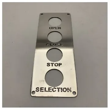 <div>Marine Stainless Steel Control Panel AISI 316 - Durable, Corrosion-Resistant Maritime Operating Panel with Clear Function Engraving</div> product image