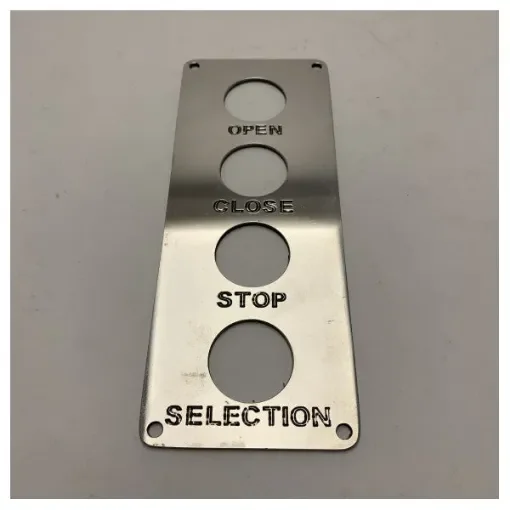 <div>Marine Stainless Steel Control Panel AISI 316 - Durable, Corrosion-Resistant Maritime Operating Panel with Clear Function Engraving</div> product image