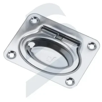 Recessed Stainless Steel Handle 60x50 Mm - 124012 product image