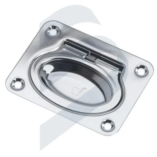 Recessed Stainless Steel Handle 60x50 Mm - 124012 product image