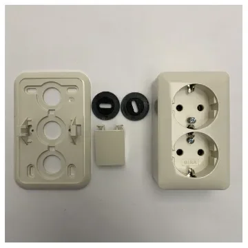Onbekend - High-Quality Dual Schuko Wall Socket - Marine Use product image