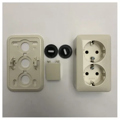 Onbekend - High-Quality Dual Schuko Wall Socket - Marine Use product image