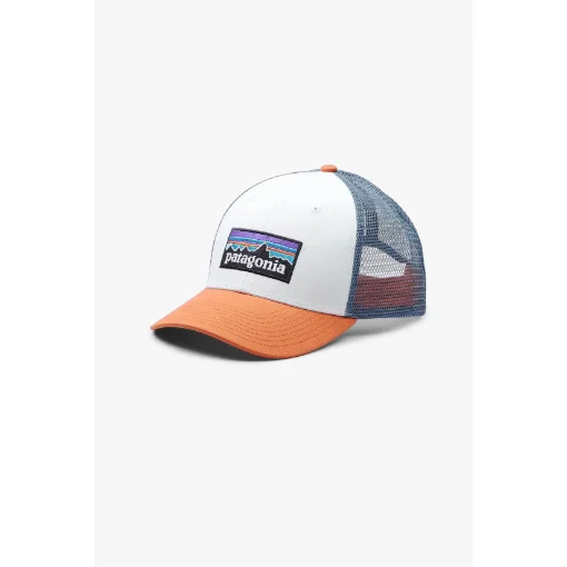 PATAGONIA - P-6 Logo LoPro Trucker Hat White w/Redtail Rust product image