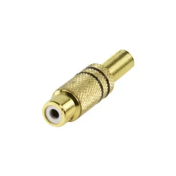 High-Quality Marine RCA Connector - Durable Gold-Plated Audio & Video Cable Adapter product image