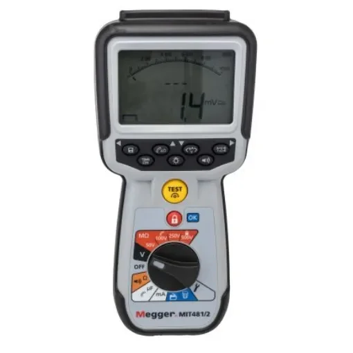 Megger MIT481 Insulation Tester, 50V Min, 500V Max, 200GO Max, CAT IV - 1004-741 product image