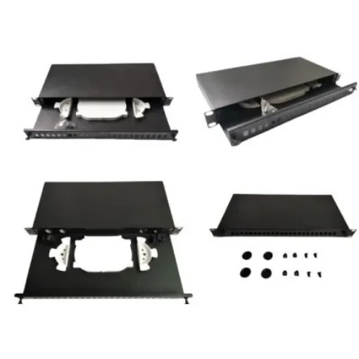 RS PRO 24 Port ST Duplex Fibre Optic Patch Panel, 1U - 143844 product image