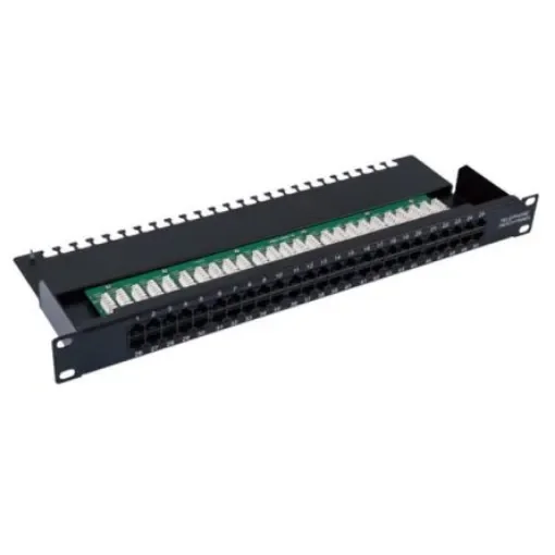 RS PRO Cat3 50 Port RJ Patch Panel UTP 1U Black - 143846 product image