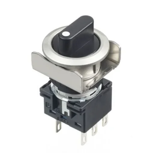 Idec Black Round Push Button Switch - LB6MS-33T6 product image