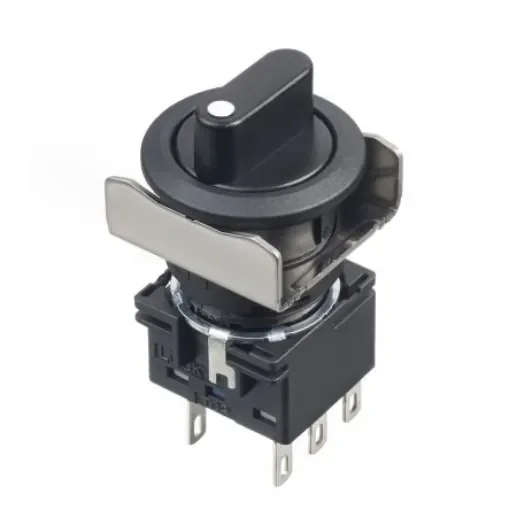 Idec Black Round Push Button Switch - LB6S-33T6 product image