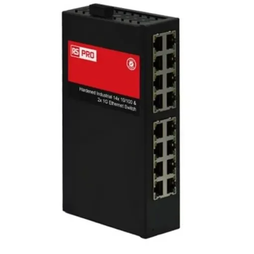 RS PRO RS-7416, Unmanaged 16 Port Industrial Ethernet Switch - 180408 product image