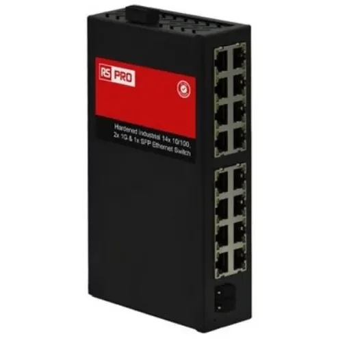 RS PRO RS-7717, Unmanaged 16 Port Industrial Ethernet Switch - 180411 product image