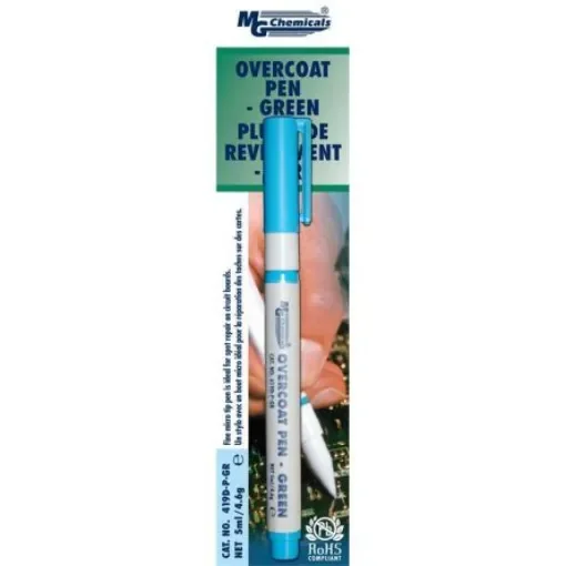 MG Chemicals Green Acrylic Conformal Coating, 5 ml Pen, -65°C min, +125°C max - 419D-P-GR product image