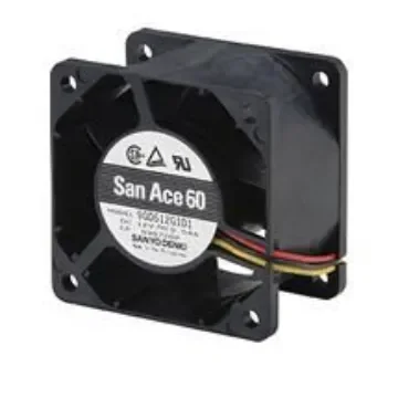 Sanyo Denki 9G Series Axial Fan, 24 V dc, DC Operation, 110.4m³/h, 20.4W, 850mA Max, 60 x 60 x 38mm - 9G0624G1011 product image