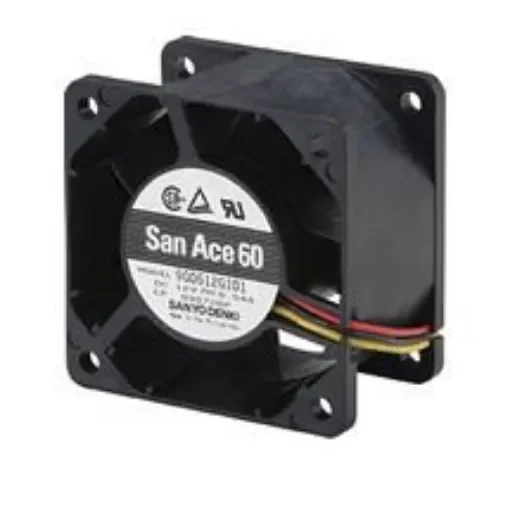 Sanyo Denki 9G Series Axial Fan, 24 V dc, DC Operation, 110.4m³/h, 20.4W, 850mA Max, 60 x 60 x 38mm - 9G0624G1011 product image