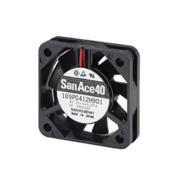 Sanyo Denki 109P Series Axial Fan, 5 V dc, DC Operation, 5.3cfm, 800mW, 160mA Max, 40 x 40 x 10mm - 109P0405H901 product image