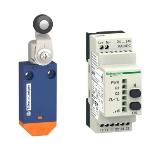 Telemecanique Sensors Roller Lever Limit Switch, 1NC/1NO, IP20, SPDT, Plastic Housing, 240V ac Max, 3A Max - XCMWD15 product image