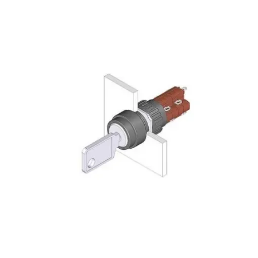EAO IP65 Key Switch, 2NC+2NO, 5 A 2-Way - 51-236.025D2 product image