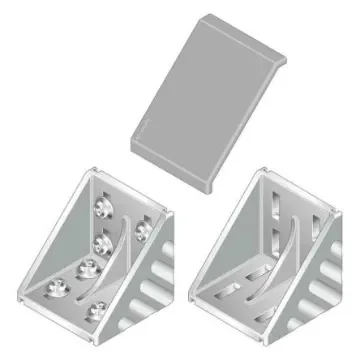Bosch Rexroth M8 Angle Bracket, Connecting Component, Strut Profile 100 x 100 mm, Groove Size 10mm - 3842530460 product image