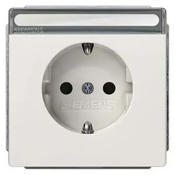 Siemens DELTA White 1 Gang Electrical Socket, 2 Poles, 16A, Schuko, Indoor Use - 5UB1857 product image