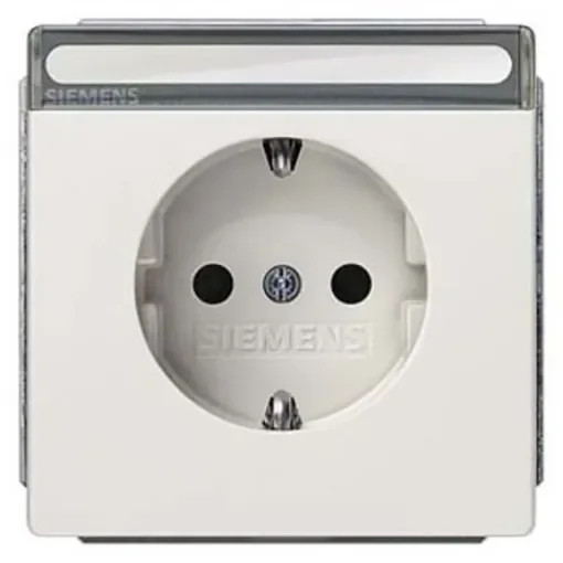 Siemens DELTA White 1 Gang Electrical Socket, 2 Poles, 16A, Schuko, Indoor Use - 5UB1857 product image