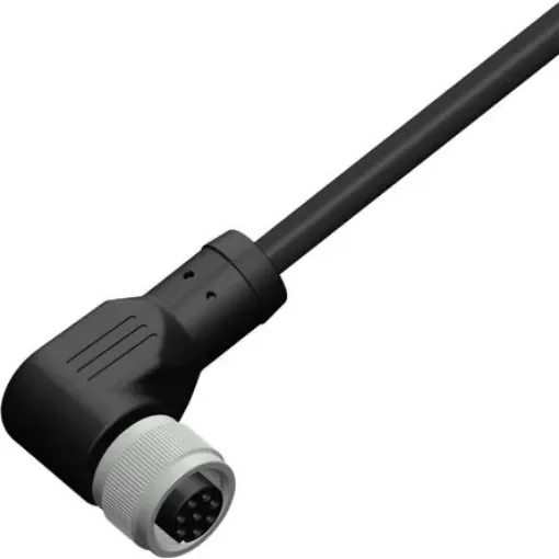 RS PRO Right Angle Female 8 way M12 to Right Angle Female Unterminated Sensor Actuator Cable, 10m - 2067624 product image