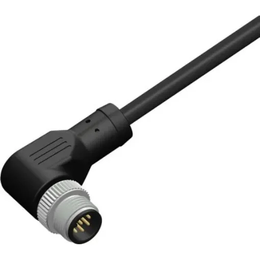 RS PRO Right Angle Male 8 way M12 to Right Angle Male Unterminated Sensor Actuator Cable, 10m - 2067636 product image