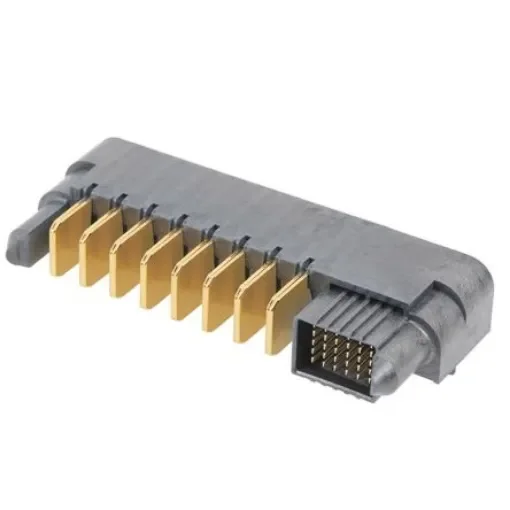 Molex 214115 Series Right Angle PCB Mount PCB Socket, 8P + 30S-Contact, 5-Row, 2, 5.78 Pitch, Through Hole Termination - 214115-0010 product image