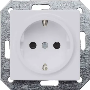 Siemens 1 Gang Plug Socket, 16A, Indoor Use - 5UB1934 product image