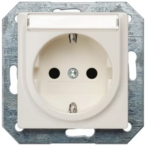 Siemens 1 Gang Plug Socket, 16A, Indoor Use - 5UB1943 product image
