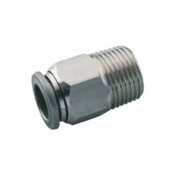 Norgren, R 1/8 Male to Push In 4 mm, Threaded-to-Tube Connection Style - S01250418 product image