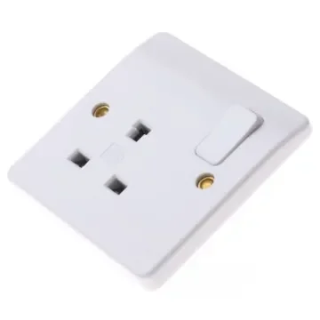 MK Electric Logic Plus White 1 Gang Plug Socket, 2 Poles, 13A, Indoor Use - K1257 WHI product image