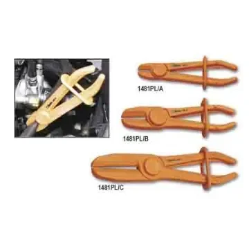 BETA 3-Piece Hose Clamp Plier Set, 160 mm, 190 mm, 220 mm Overall, Straight Tip - 1481PL/S3 product image