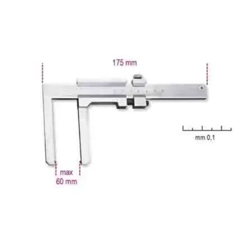 BETA 60mm Vernier Caliper, Metric - 1650FD product image